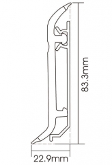 Zócalo de PVC F80-D