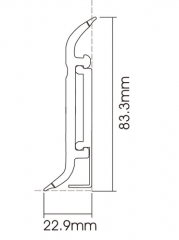 Zócalo de PVC F80-C