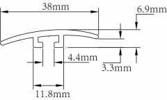 Hebilla universal de impresión de superficie de PVC YP-38