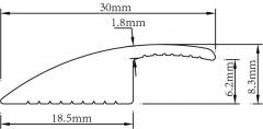 Hebilla de suelo de impresión de una cara de PVC YG-30B