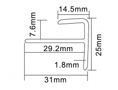 Hebilla de suelo de PVC MT8