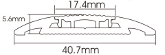 Hebilla de piso de impresión de una cara de PVC YP40