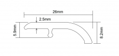 Impresión de superficie de PVC hebilla alta y baja BYG-26