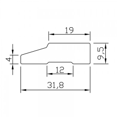 Hebilla de escalera de línea de PVC YS-36